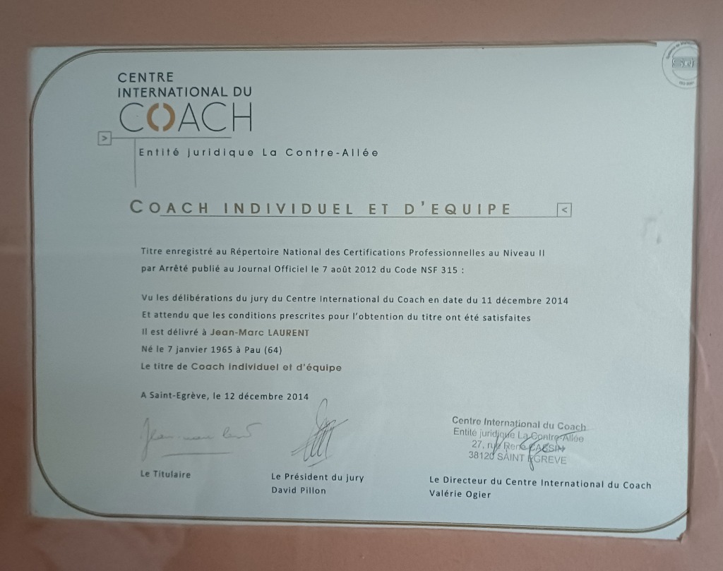 photo diplome Jean-Marc LAURENT 
