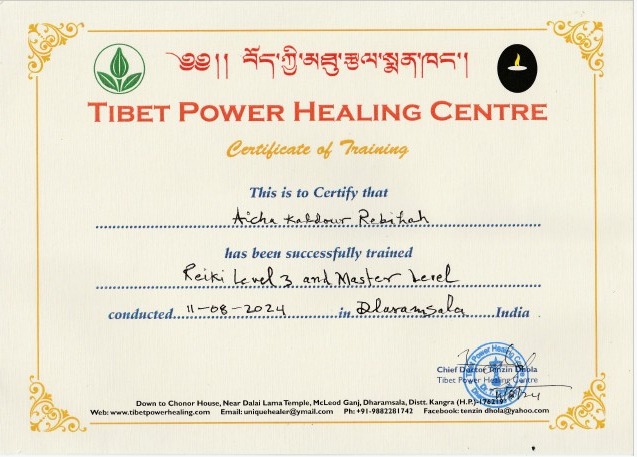 photo diplome REIKINTESSENCE