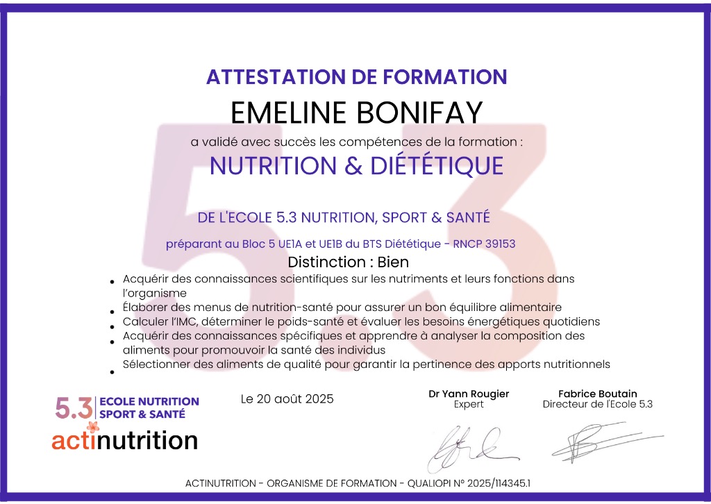 photo diplome NAYAMÉ