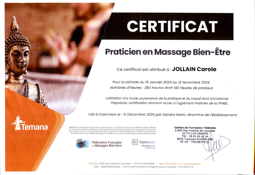 photo diplome Au Fil D Saisons