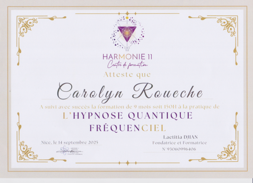 photo diplome Carolyn Roueche