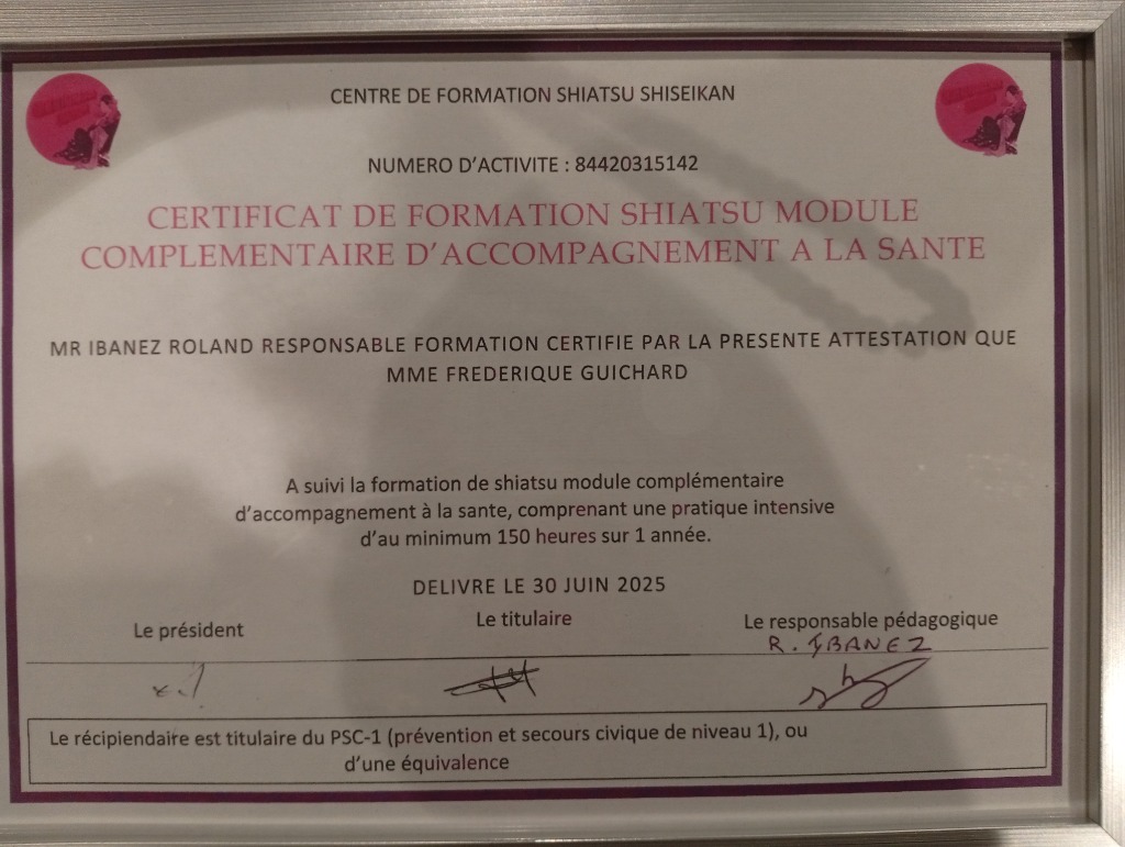 photo diplome Frédérique guichard