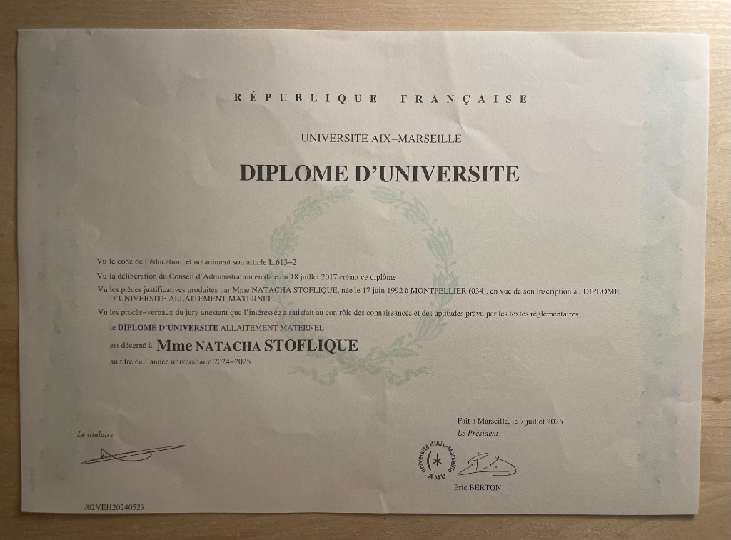 photo diplome Natacha Stoflique