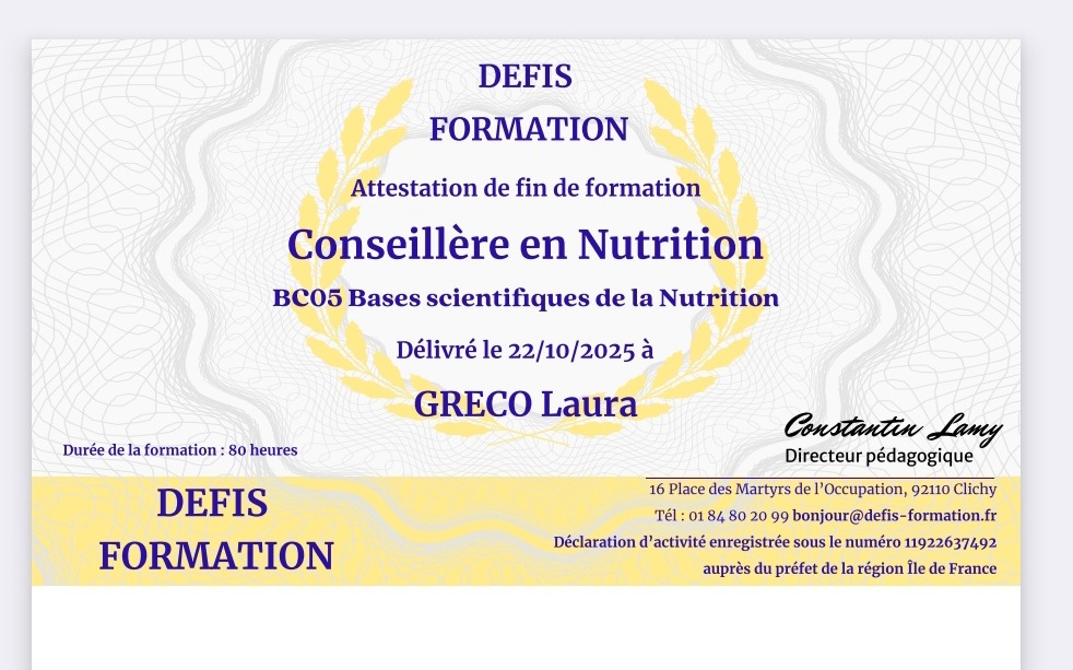 photo diplome Laura GRECO