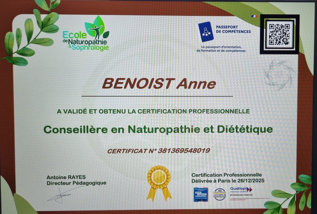 photo diplome Au Cœur de soi