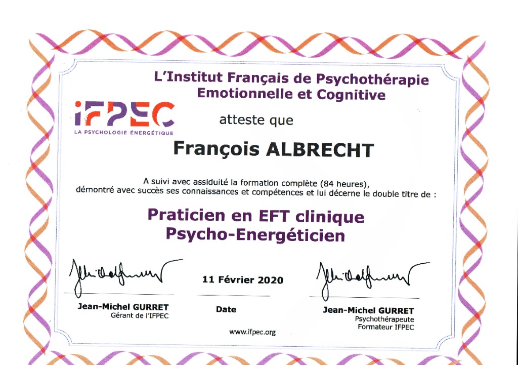 photo diplome François ALBRECHT