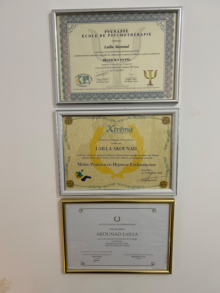 photo diplome Lailla Le Temple De l’Energie 