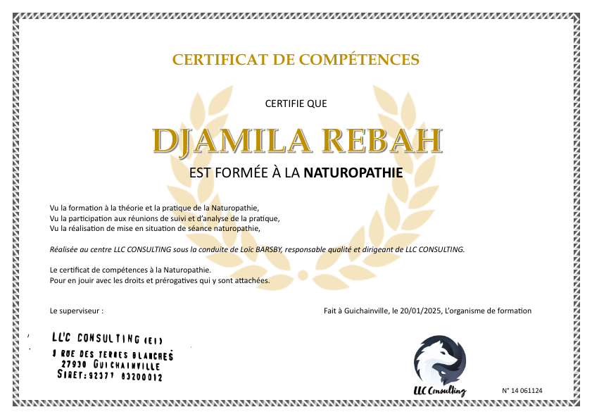 photo diplome Djamila Rebah 