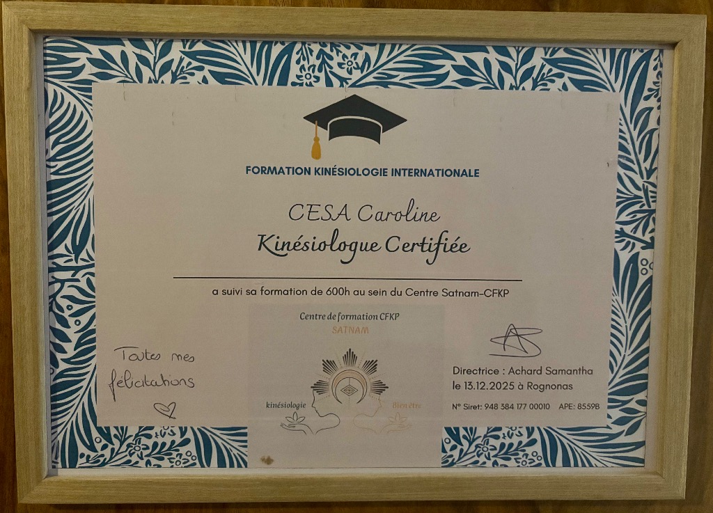 photo diplome Caroline Cesa 