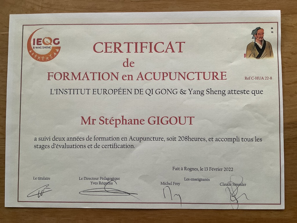 photo diplome Stéphane GIGOUT 