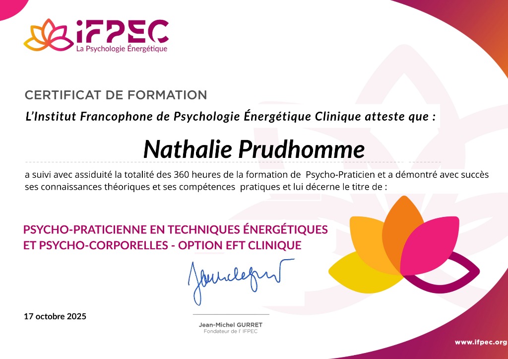 photo diplome Nathalie Prudhomme