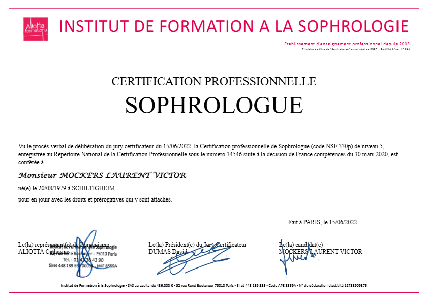photo diplome Sophronyz