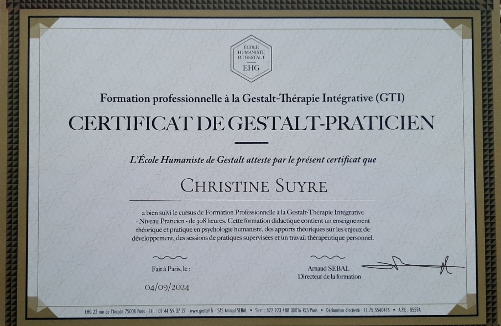 photo diplome Christine Suyre