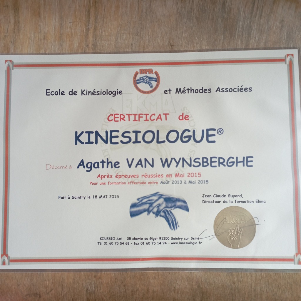 photo diplome Agathe Van wynsberghe