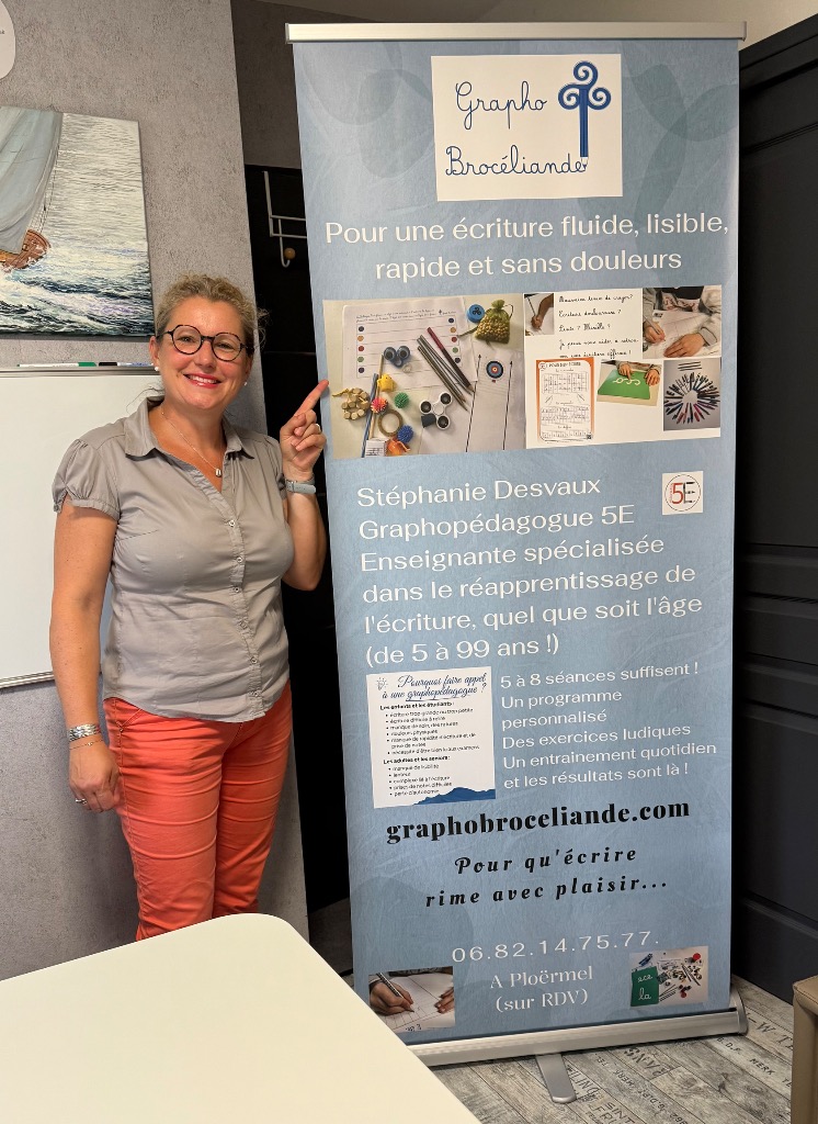 photo portrait Stéphanie Desvaux - Graphopédagogue
