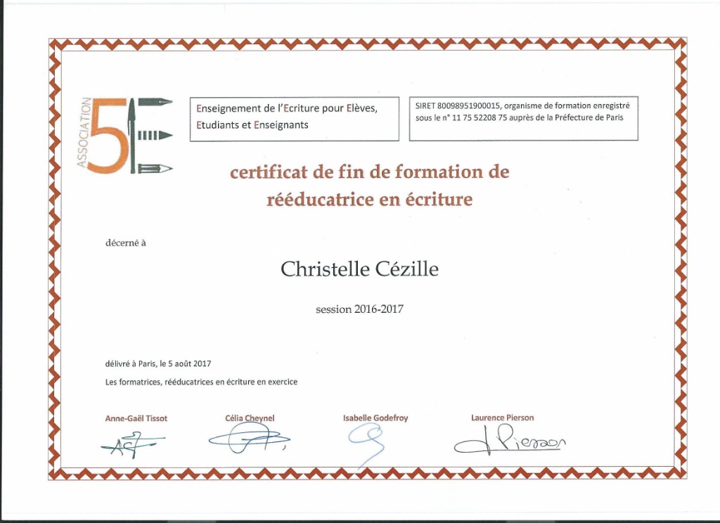 photo diplome Belle-ecriture71.com