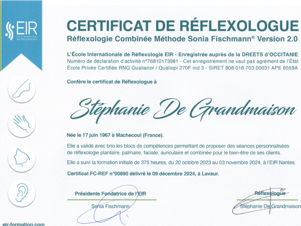 photo diplome Stéphanie de GRANDMAISON