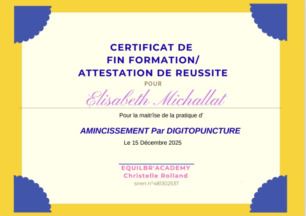 photo diplome MICHALLAT Elisabeth