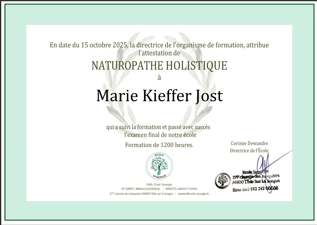 photo diplome Marie Kieffer-Jost