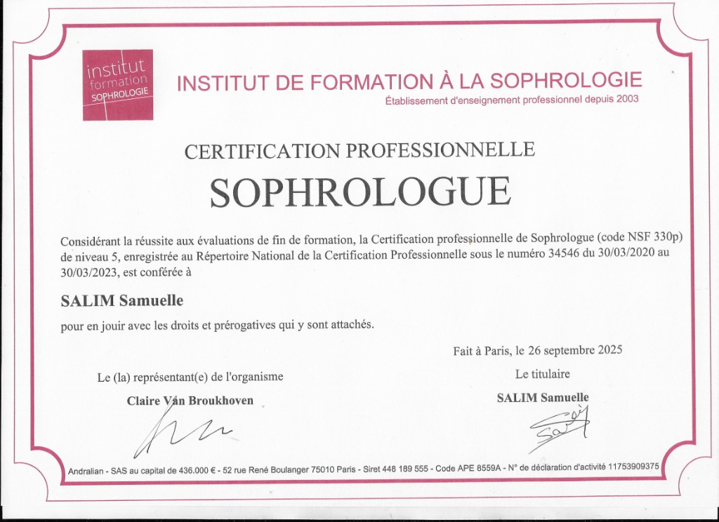 photo diplome Samuelle salim