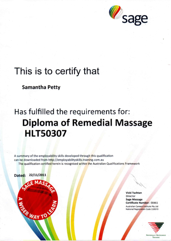 photo diplome Samantha petty