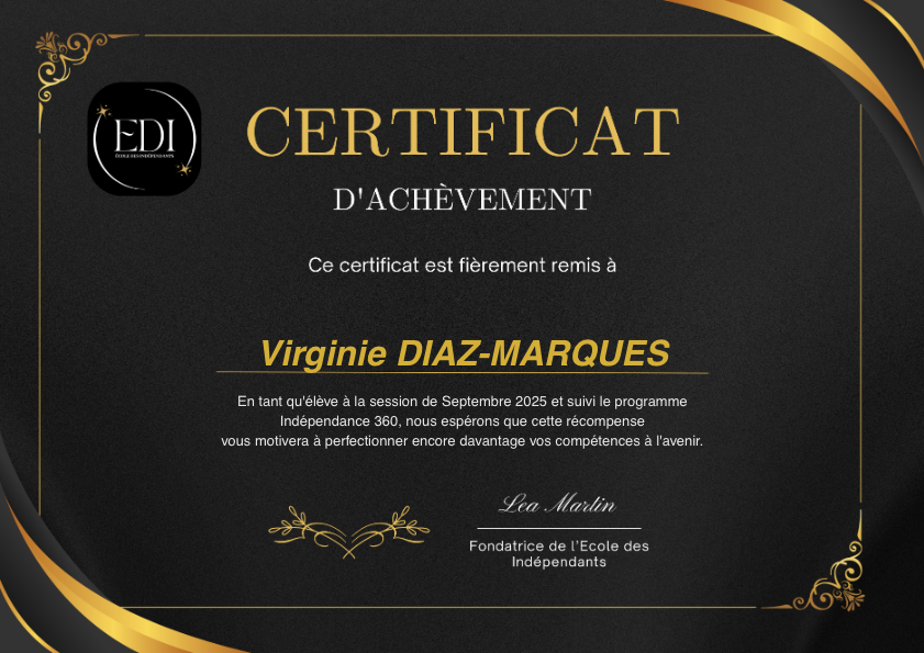 photo diplome Diaz Marques Virginie