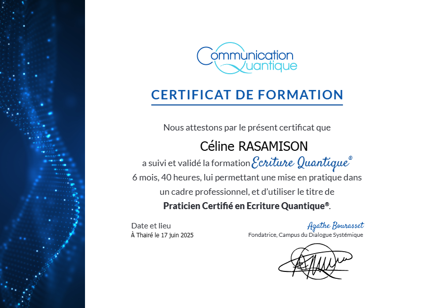 photo diplome CELINE RASAMISON