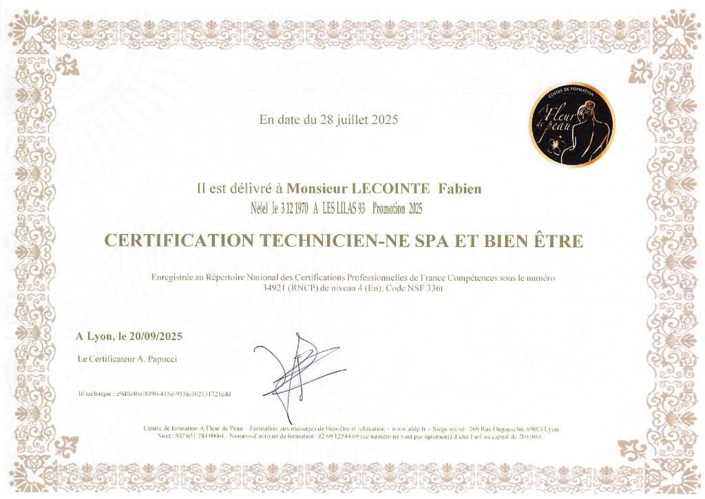 photo diplome Fabien lecointe