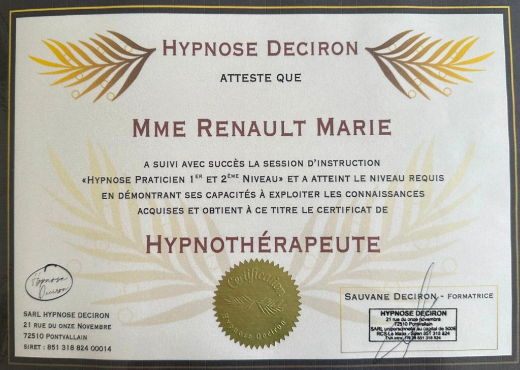 photo diplome Marie Renault