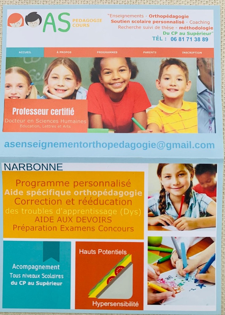 photo seance ORTHOPEDAGOGUE AS