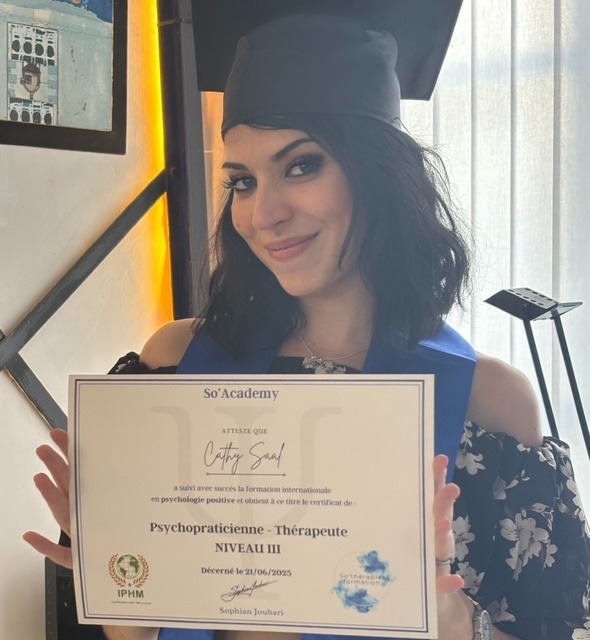 photo diplome Cathy Saal 