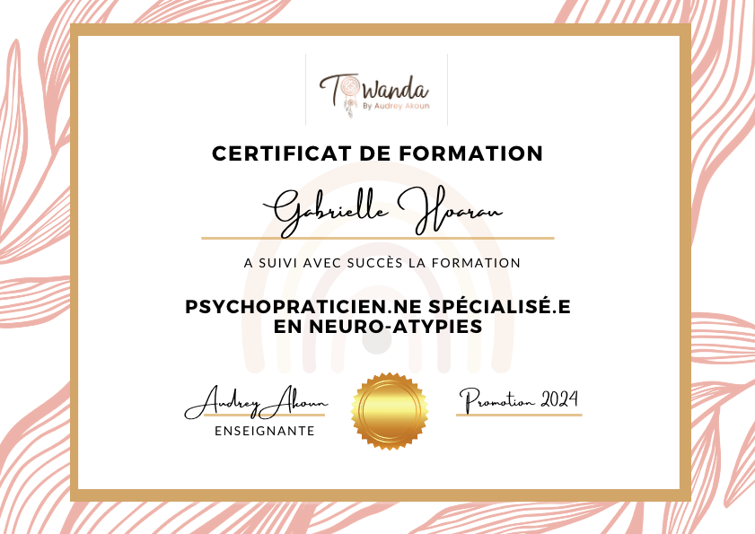 photo diplome Gabrielle Hoarau 