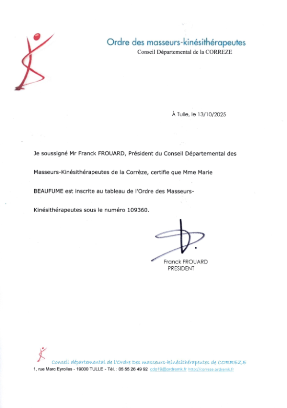 photo diplome Marie Beaufumé Kinaligne