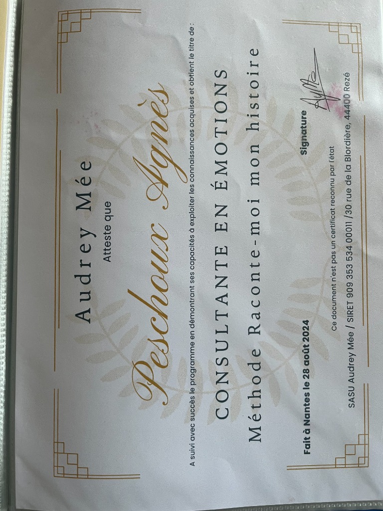 photo diplome Agnès Peschoux