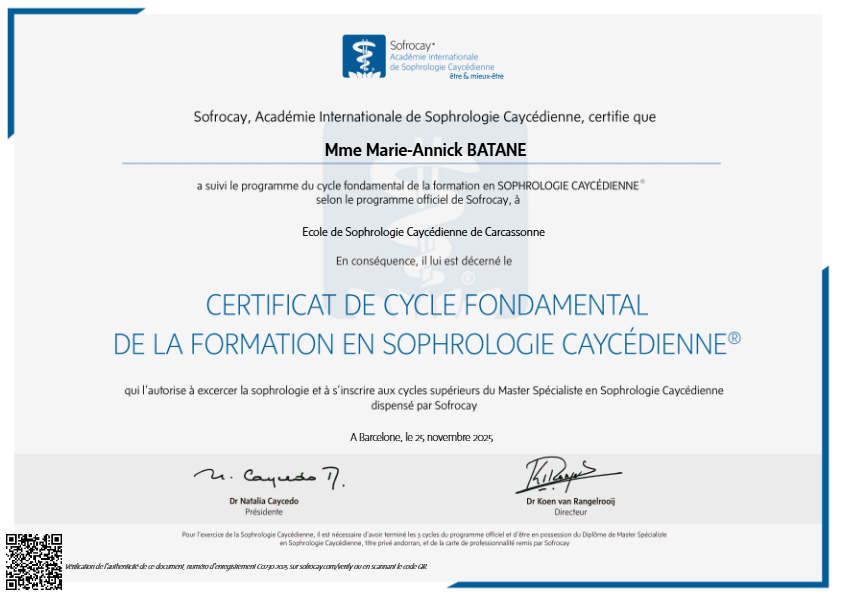 photo diplome MARIE-ANNICK BATANE