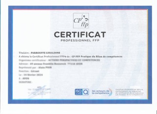 photo diplome Géraldine PARROUFFE