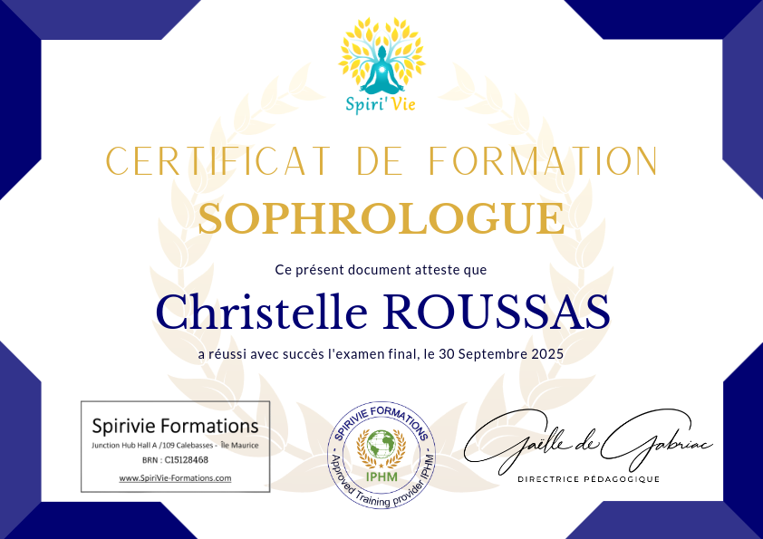 photo diplome Respire Sophro