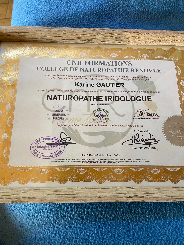 photo diplome Karine Gautier