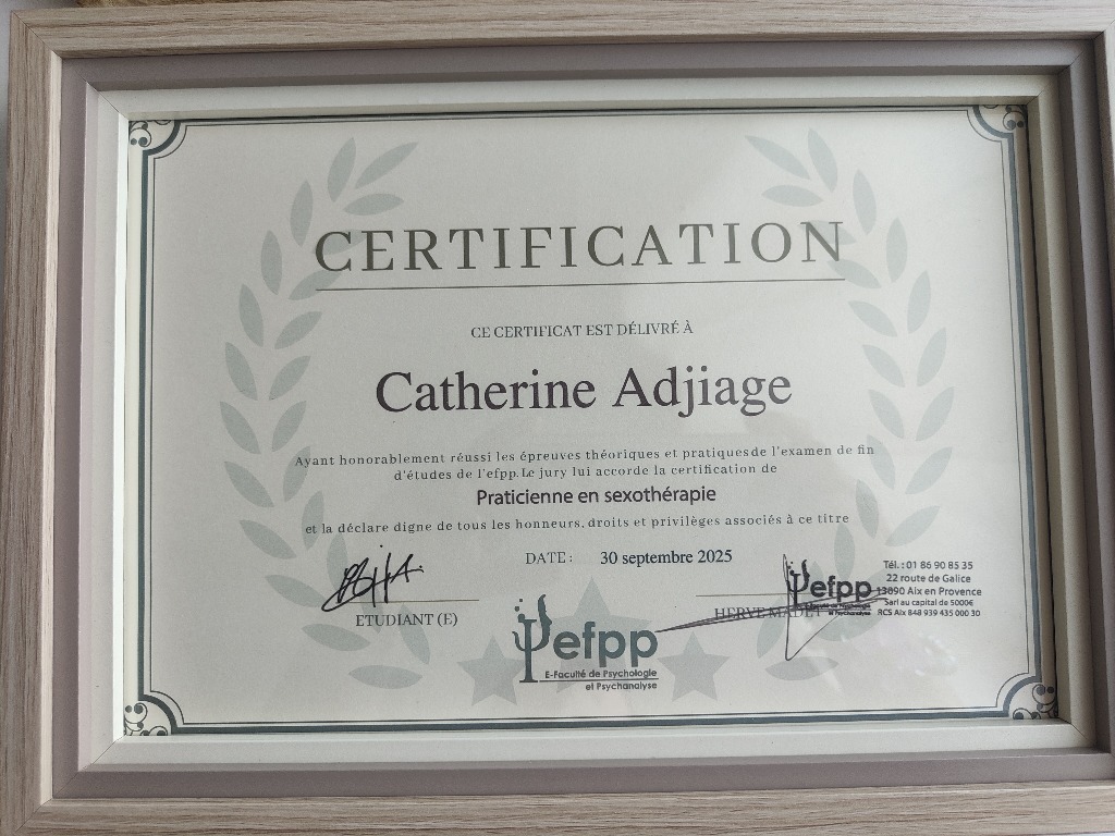 photo diplome Cathy Adjiage