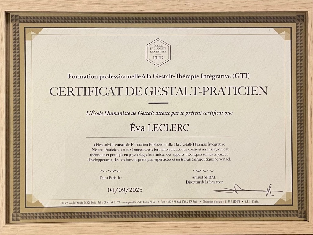 photo diplome Eva LECLERC