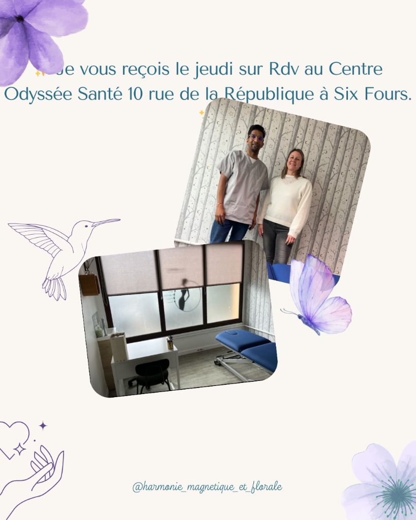 photo cabinet Mélanie - Harmonie Magnétique et Florale