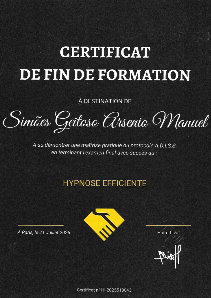 photo diplome Arsenio Manuel Simões Geitoso