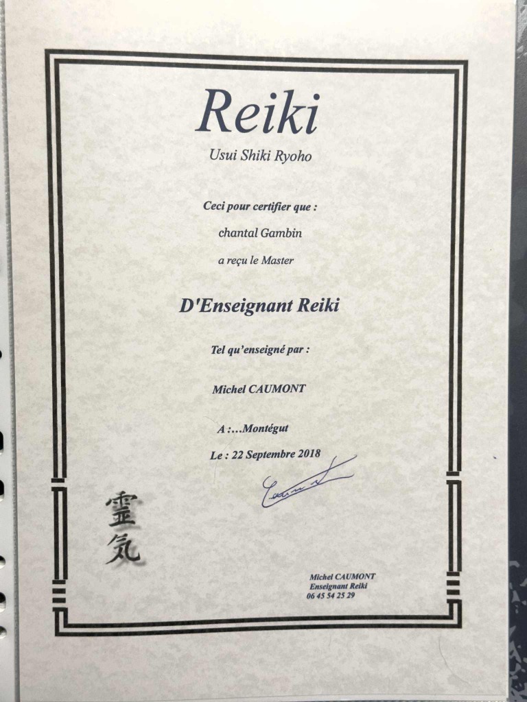 photo diplome Chantal Gambin