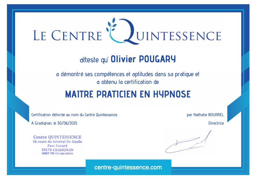 photo diplome Olivier Pougary 