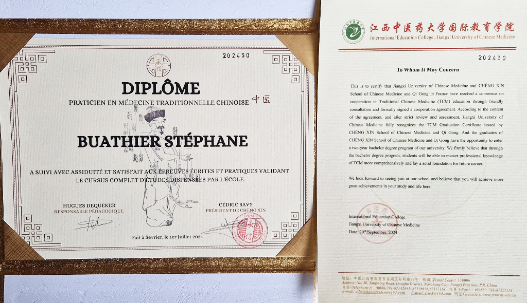 photo diplome Cabinet SAN BAO - Stéphane BUATHIER