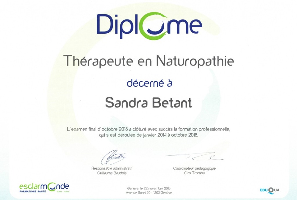 photo diplome Bétant Sandra