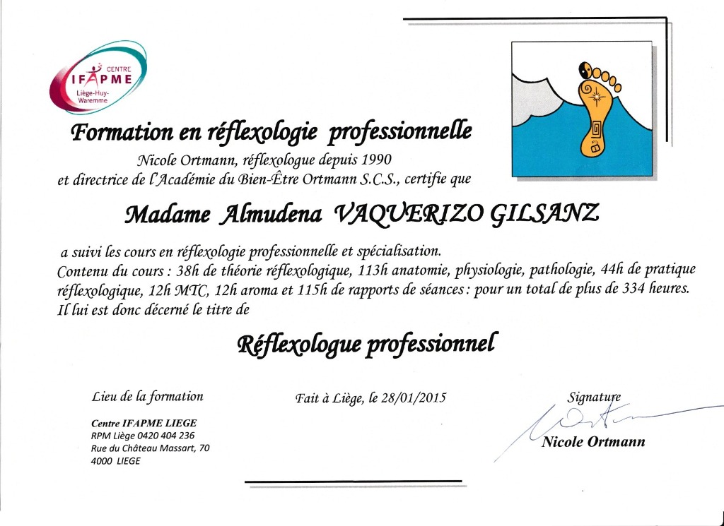 photo diplome Almudena Vaquerizo Gilsanz