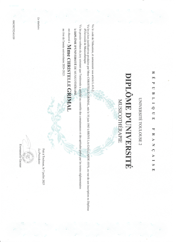 photo diplome Atelier Allegretto