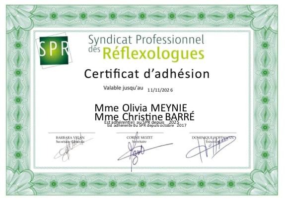 photo diplome Olivia beaute