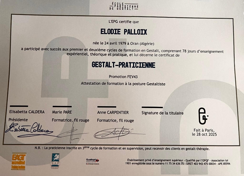 photo diplome Elodie Palloix